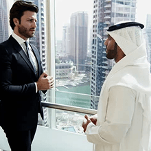 Business networking meeting