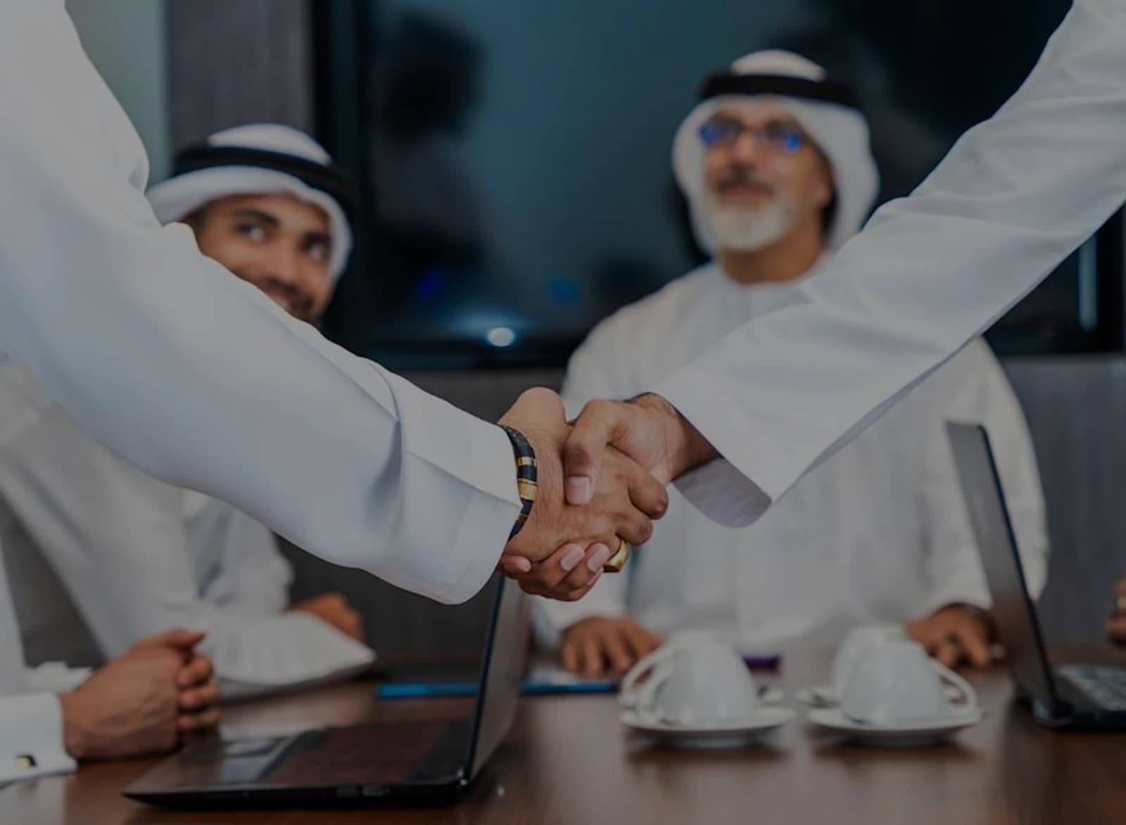 Business meeting with professionals collaborating